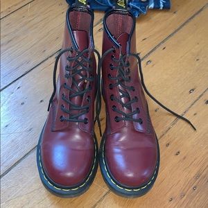 Dr. Marten 1460 smooth leather boots.